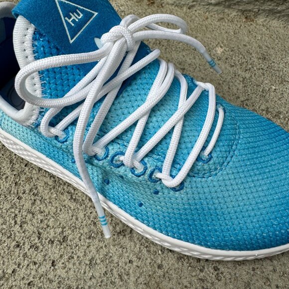 ADIDAS Pharrell Williams HU Tennis Sneakers Kids 11 Blue PW Unisex Running Shoes - Picture 5 of 12